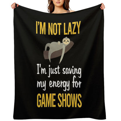 Saving Energy Game Shows TV Show Comfort Throw Blanket