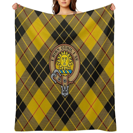 Clan MacLeod of Lewis Crest Compact Throw Blanket