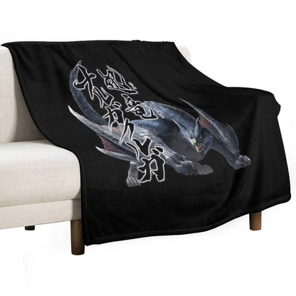Nargacuga The Red Glare in The Darkness Anti-pilling Throw Blanket