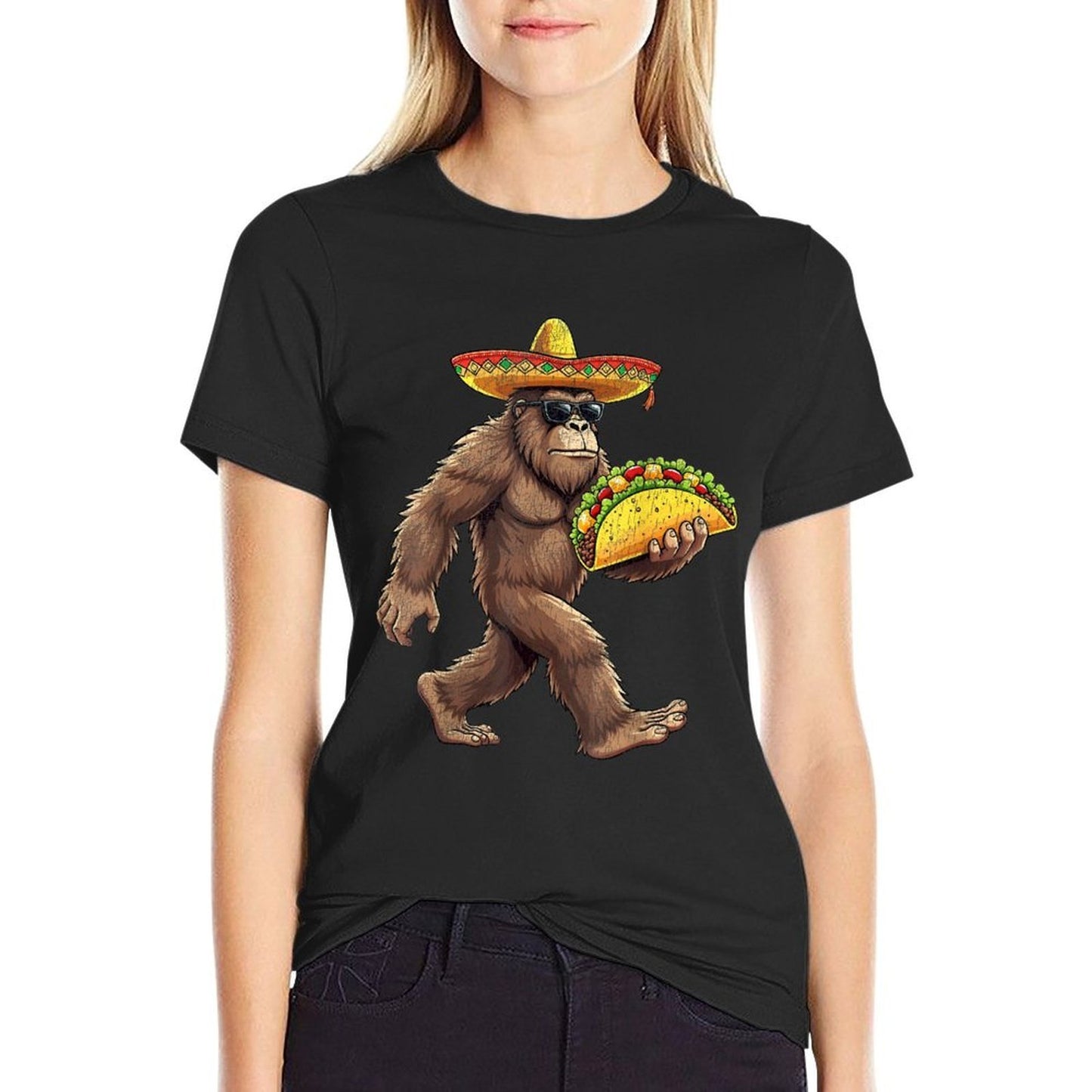 Bigfoot Carrying Taco Cinco De Mayo Sasquatch Boys Men  Odor-resistant T-Shirt