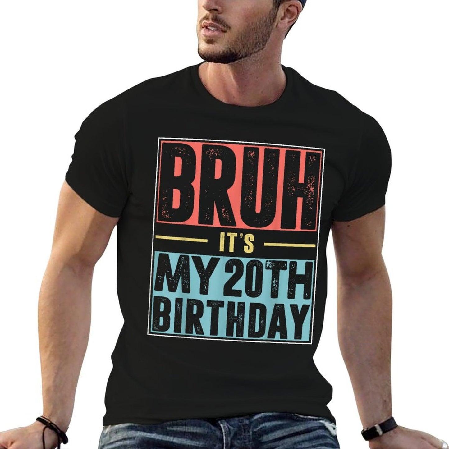 Bruh It's My 20th Birthday 20 Years Old Birthday Party  Graphic-printed T-Shirt