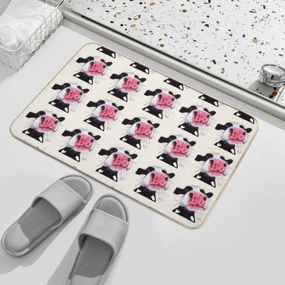 COW PRiNT  'BETTY BLUEBERRY' BY SHIRLEY MACARTHUR  Versatile Bath Mat