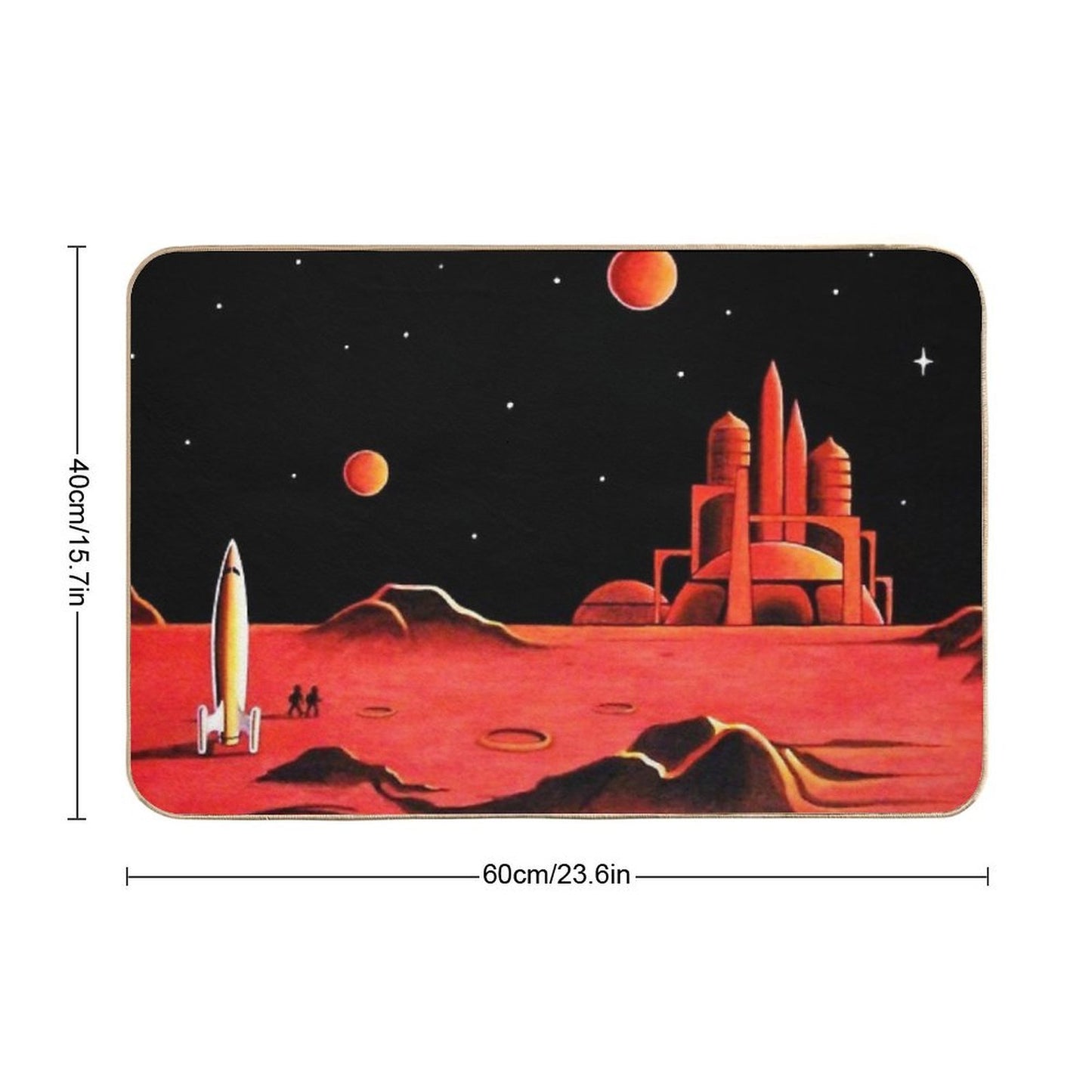 CITY ON MARS  High-Traffic Bath Mat