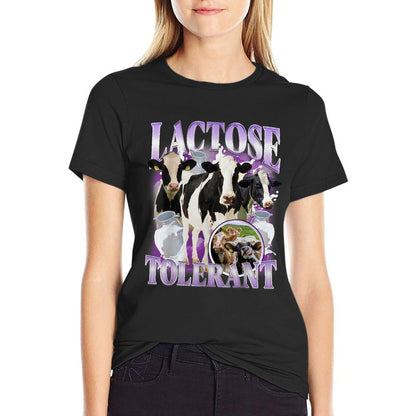 Lactose Tolerant Funny Gluten Intolerant Milk Lactose Meme  Versatile T-Shirt