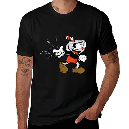 Cuphead Classic Wink With A Snap  Trendy Pattern T-Shirt