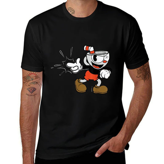 Cuphead Classic Wink With A Snap  Trendy Pattern T-Shirt