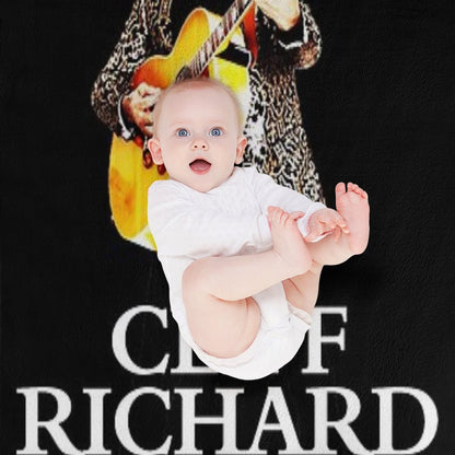 Best Clear Design of American Legend Singer Songwriter  Actor Cliff Richard Anti-pilling Throw Blanket