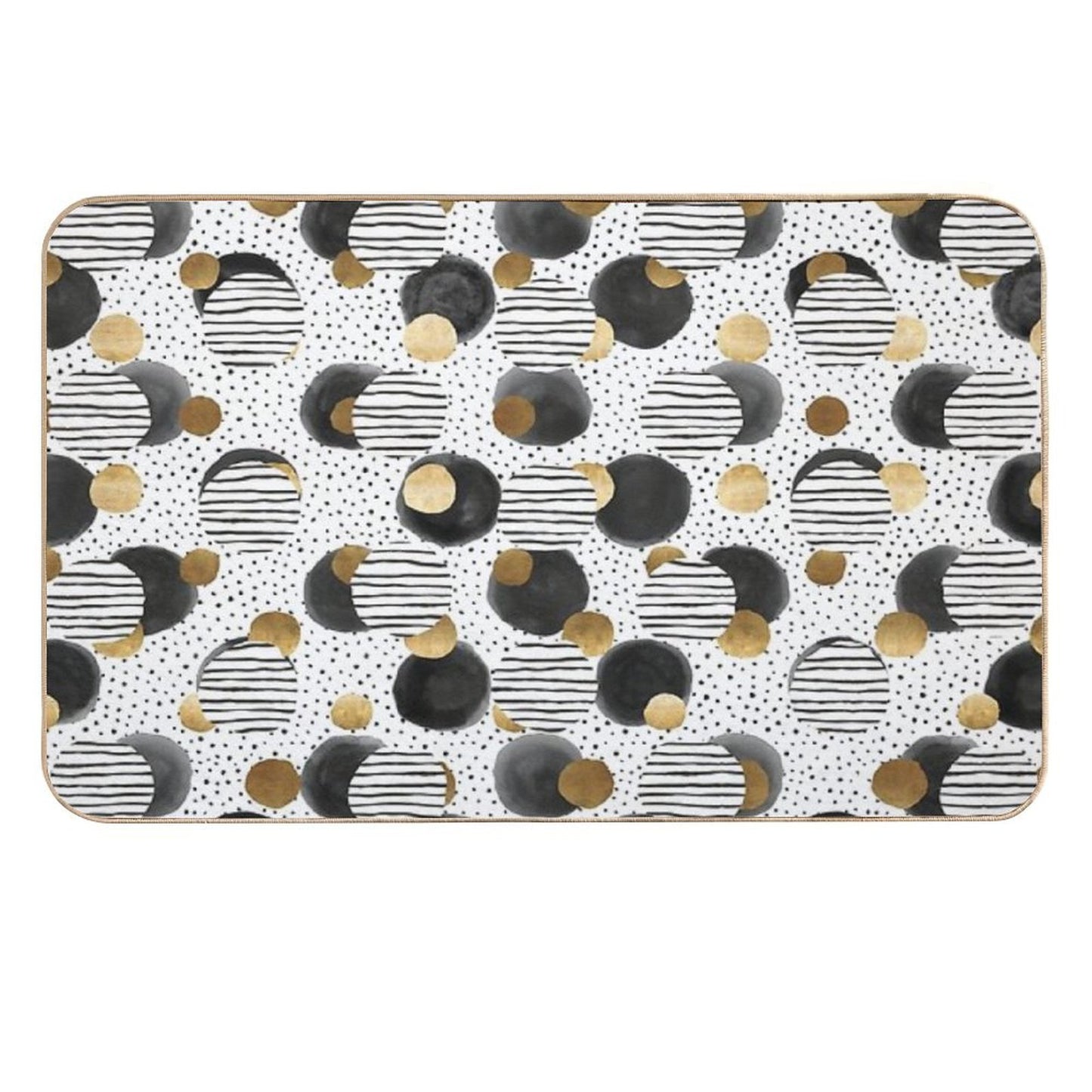 Classy Gold  Repositionable Bath Mat