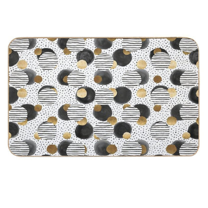 Classy Gold  Repositionable Bath Mat