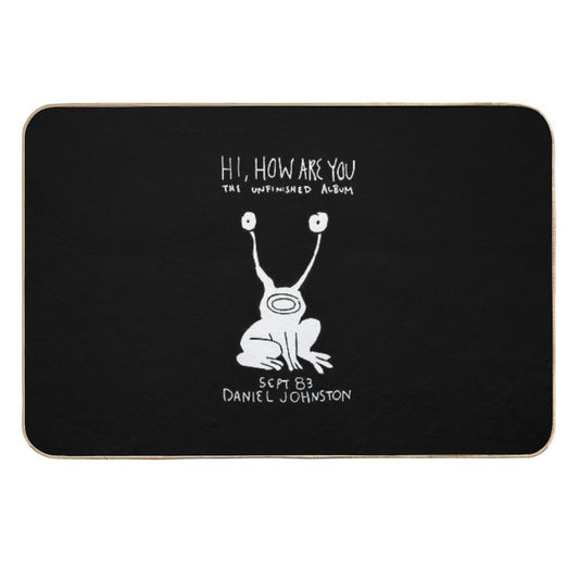 Hi How Are You Daniel Johnston Durable Bath Mat