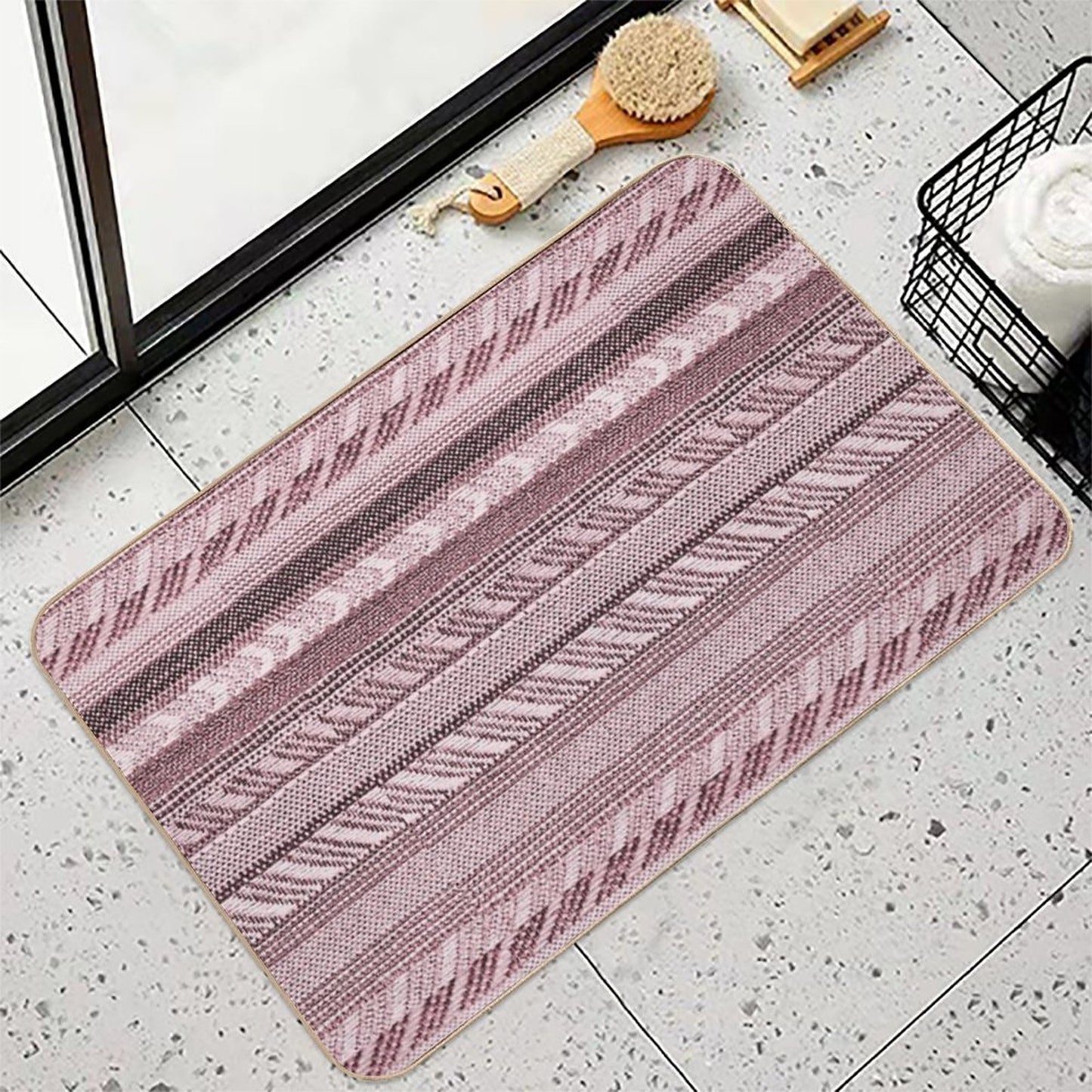 Mondo - Boho Stripe -  Non-Slip Bath Mat