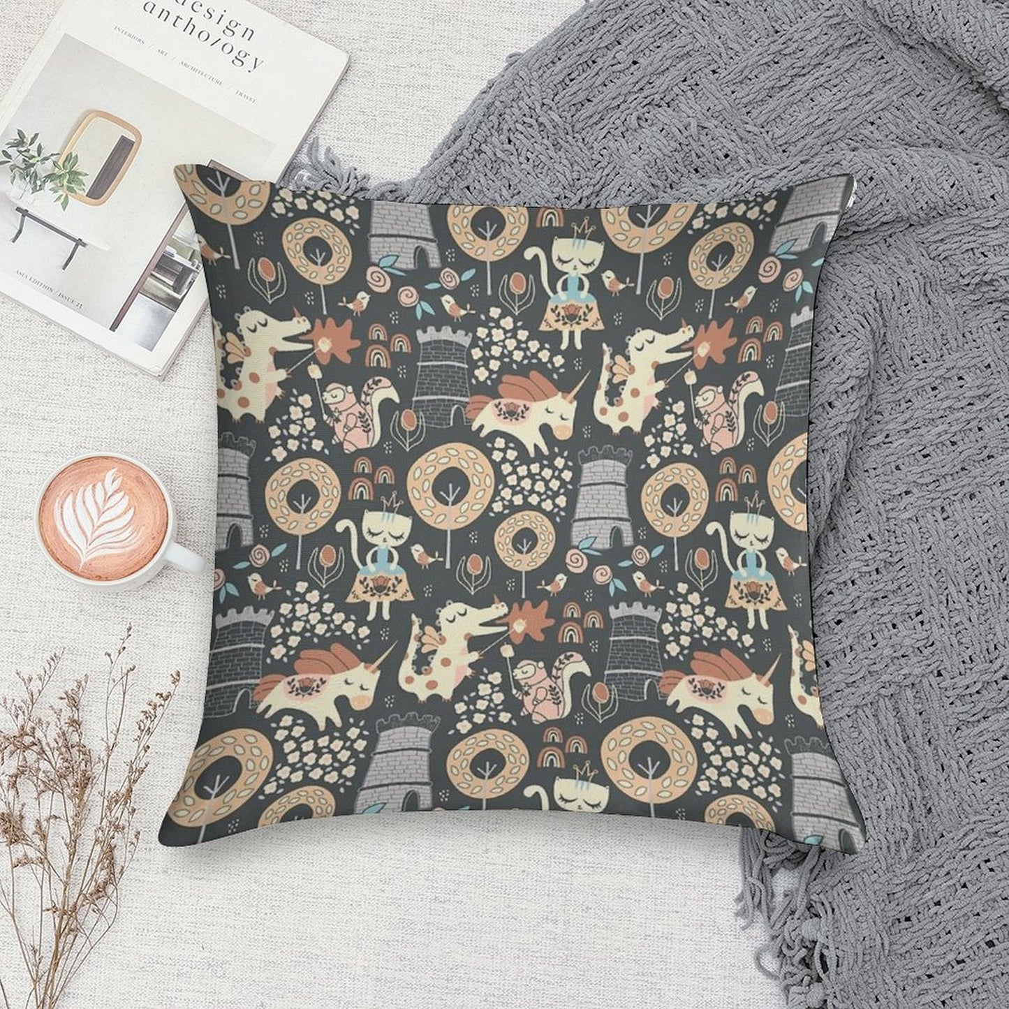 Animal Kingdom Soft Shrink-Resistant Throw Pillow