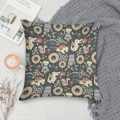 Animal Kingdom Soft Shrink-Resistant Throw Pillow