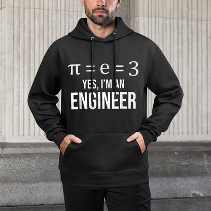 Pi = E = 3 Funny Math Pi Day Engineer Meme Engineering Layering Staple Hoodie