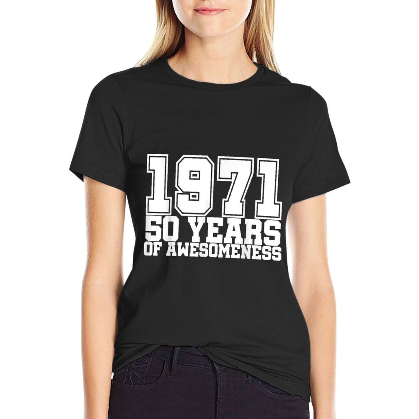 Born in 1971 50th Birthday Decorationss 50 Yr  Relaxed-fit T-Shirt