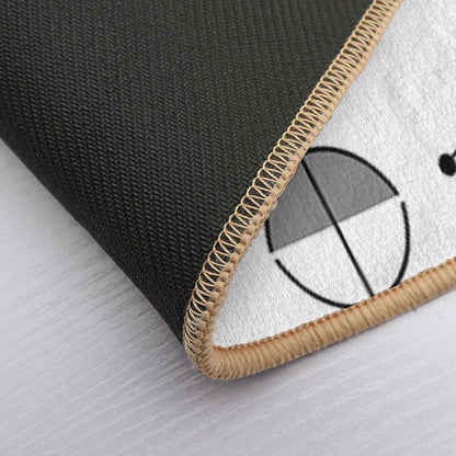 Mid-Century Fish Salmon Pink  Odorless Bath Mat