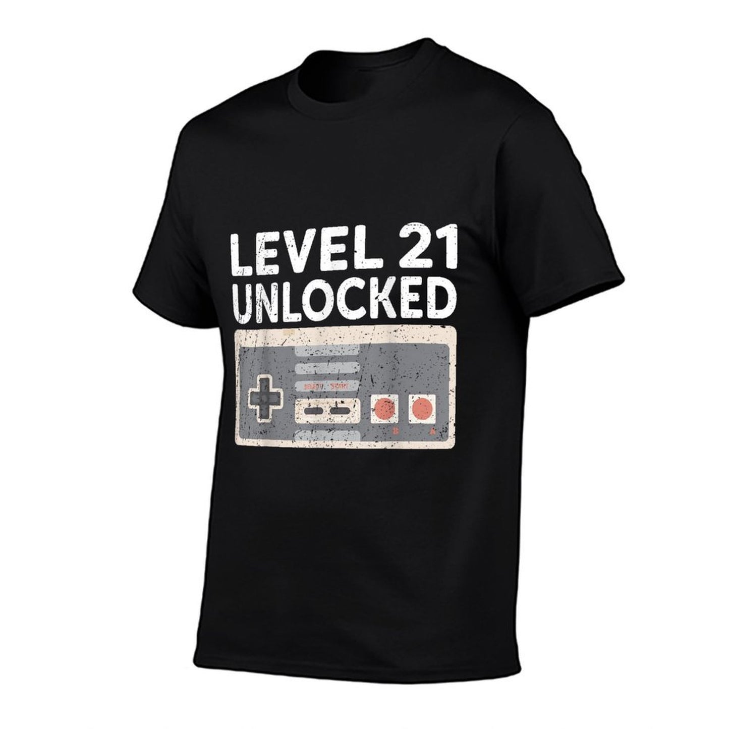 Level 21 Unlocked Funny Video Gamer 21st Birthday  Eco-friendly Material T-Shirt