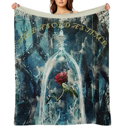 Beauty And The Beast Travel-friendly Throw Blanket