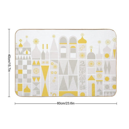 Small World Geometric  Versatile Bath Mat