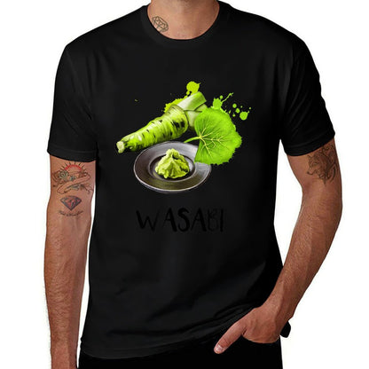 Wasabi Watercolor  Wrinkle-resistant T-Shirt