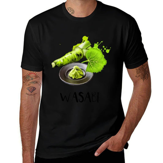 Wasabi Watercolor  Wrinkle-resistant T-Shirt