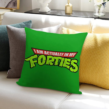 Actually in My Forties Soft Skin-Friendly Throw Pillow