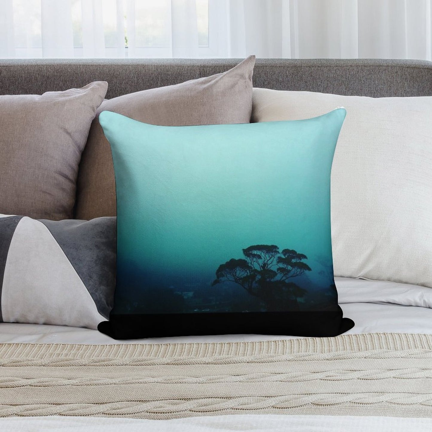 Contemplation Soft Anti-Pilling Throw Pillow