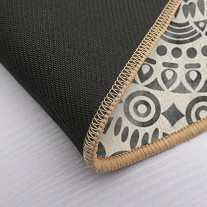 Watercolor Mandala Mandala12w  Easy Maintenance Bath Mat