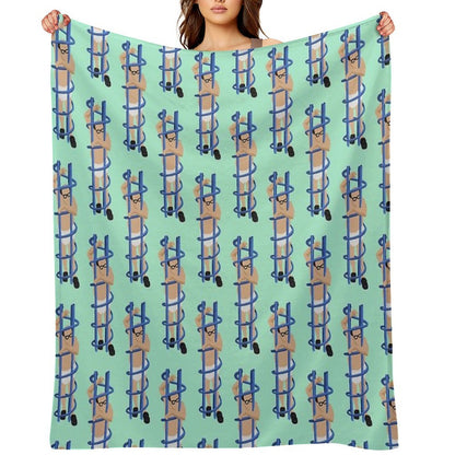 Trapped Wrinkle-free Throw Blanket