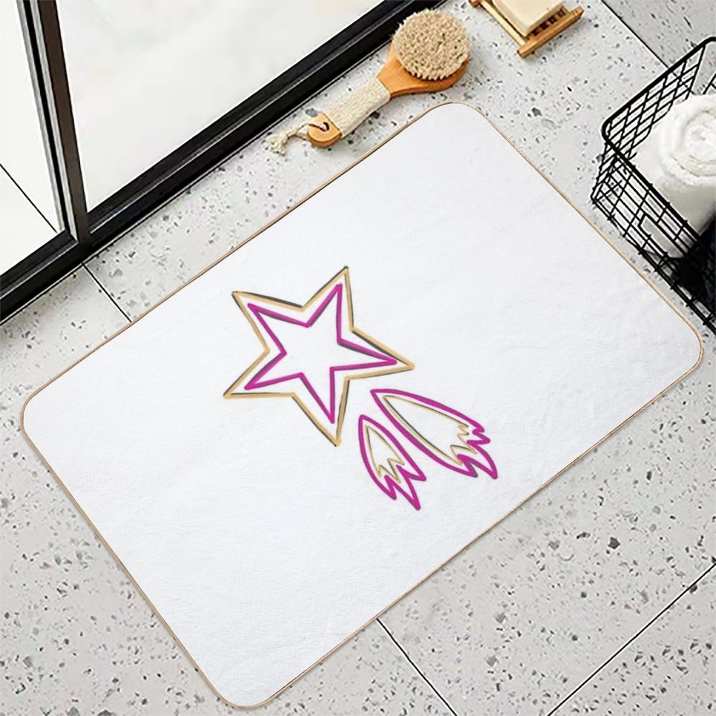 Shooting Star  Dirt-Trapping Bath Mat