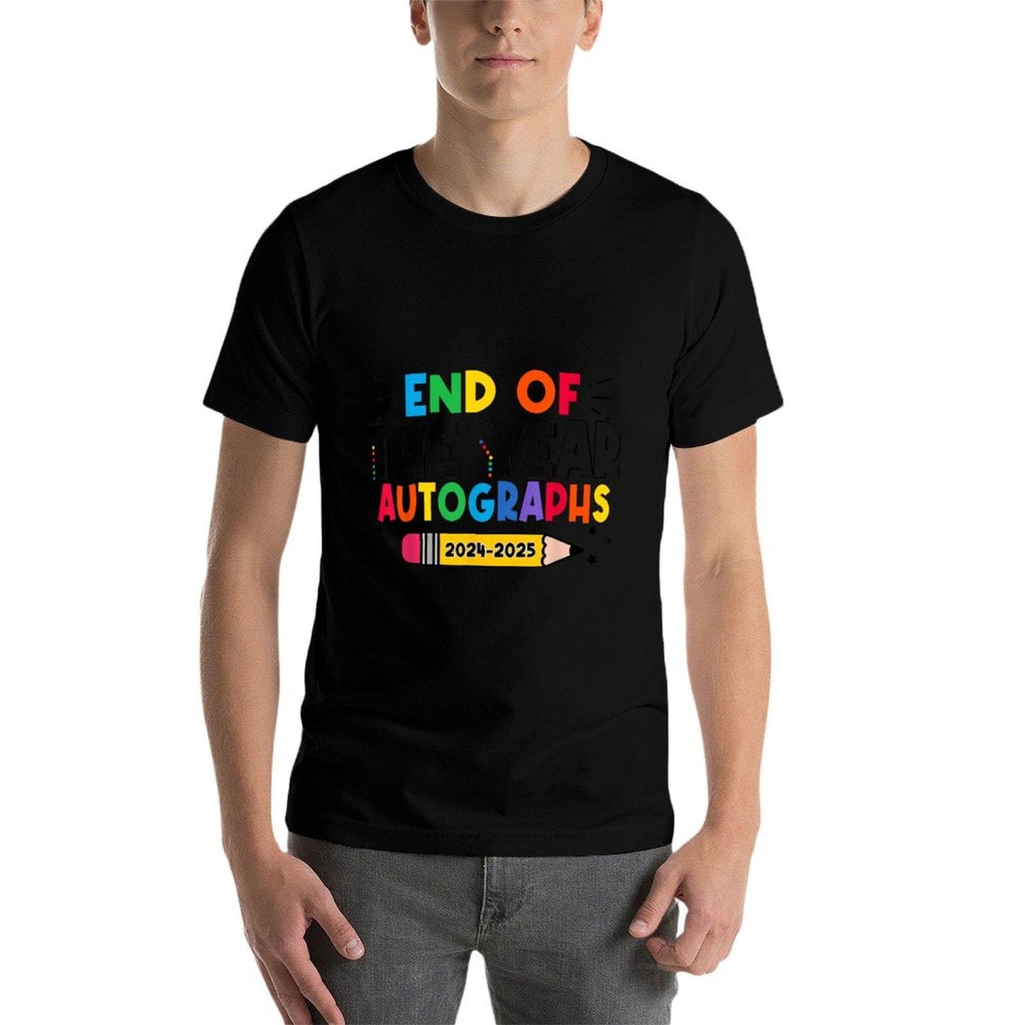 End Of The Year Autographs 2024-2025 Last Day of School  Easy-care T-Shirt