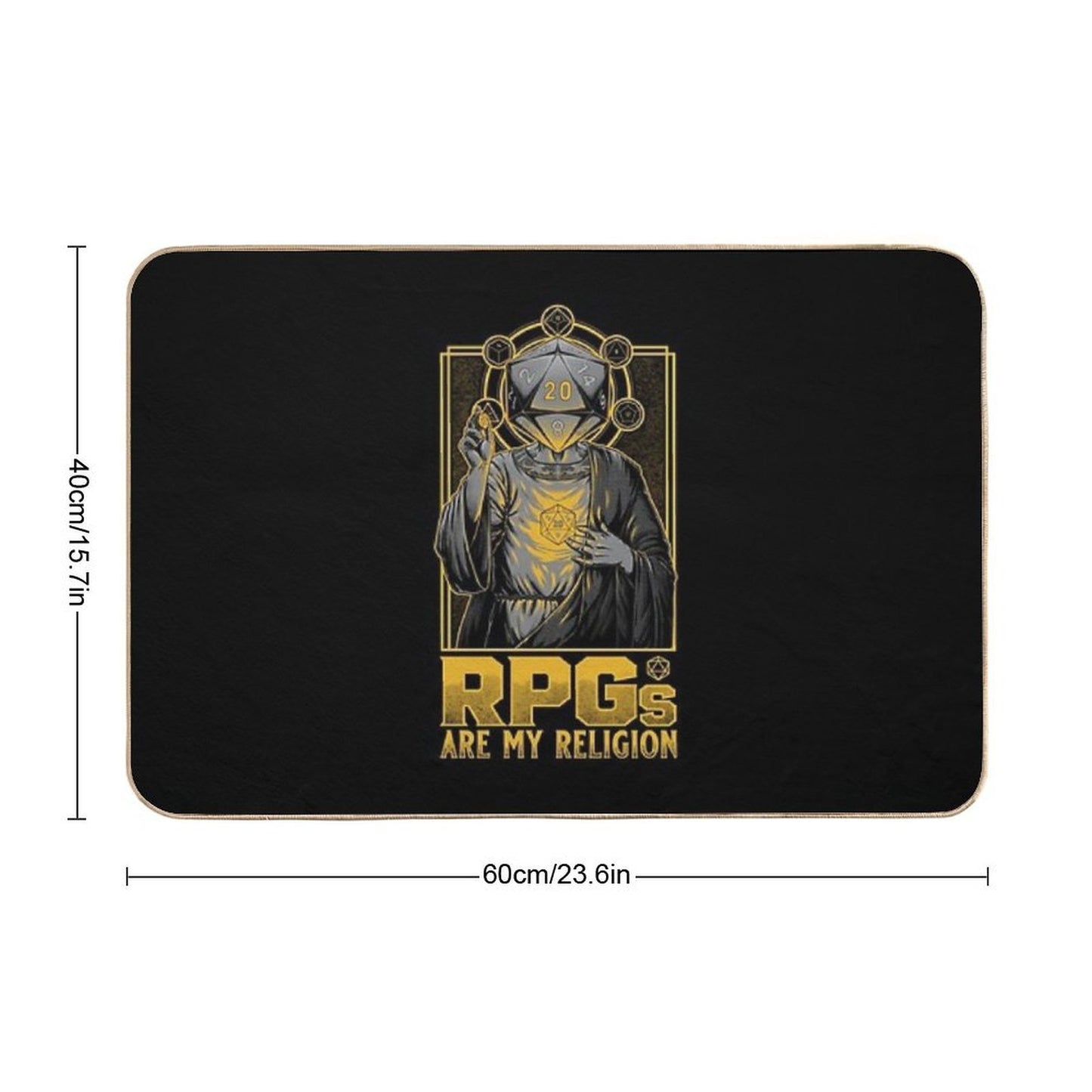 RPGs Are My Religion - D20 Cool Gift  Versatile Bath Mat