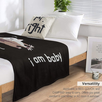 Please Be Gentle, I Am Baby All-season Throw Blanket