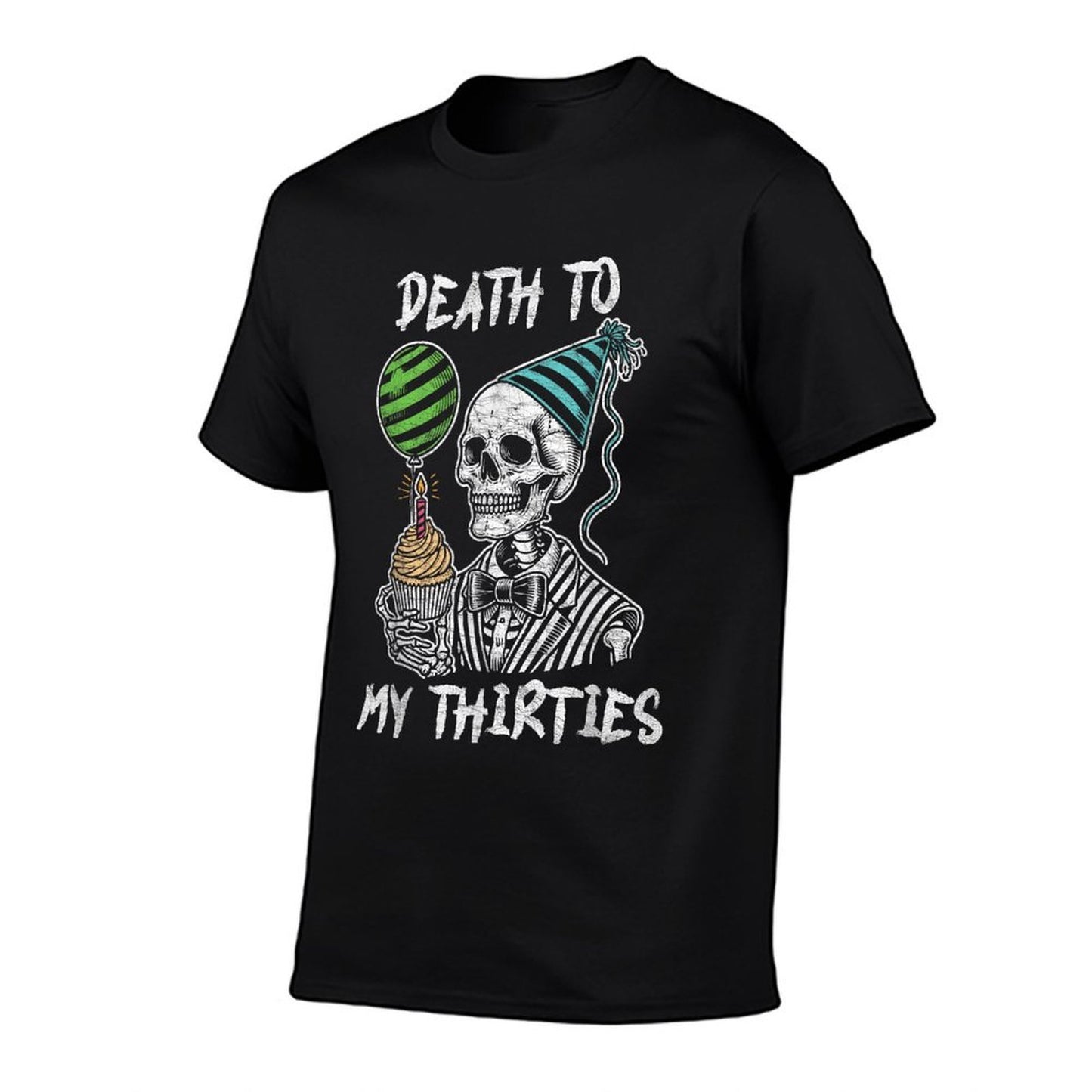 Hello 40! Skeleton Death To My Thirties, 30s 40th Birthday  Breathable T-Shirt