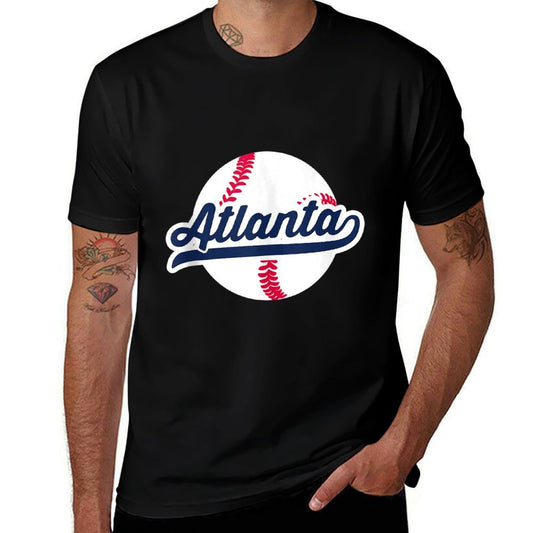 Atlanta Baseball Vintage Georgia Pride Love City  Oversized Silhouette T-Shirt