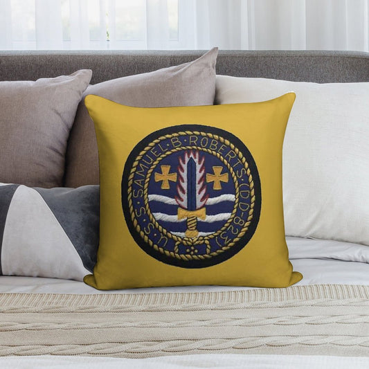USS SAMUEL B. ROBERTS (DD-823) SHIP'S STORE Soft Home Decor Throw Pillow