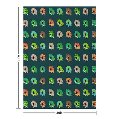 Forest Tree Frog Plush Throw Blanket