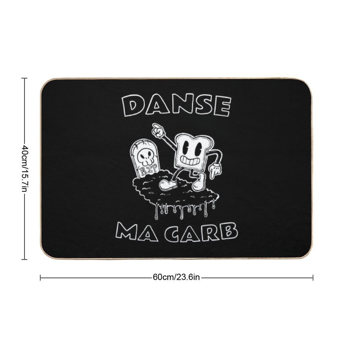 Danse Macarbe  Easy Maintenance Bath Mat