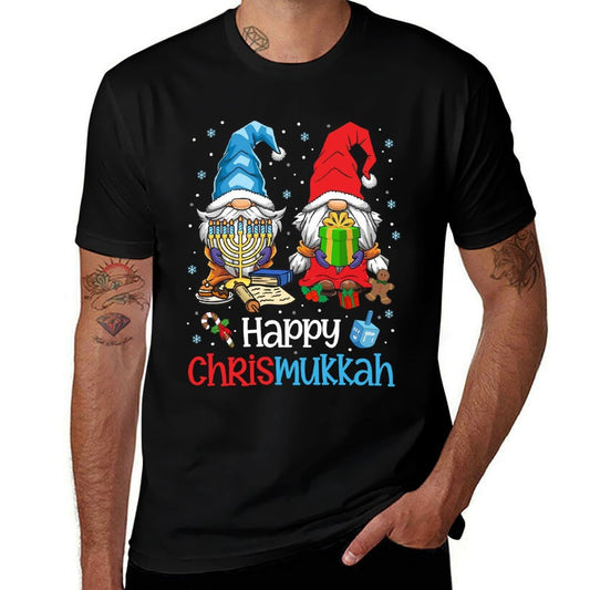 Happy Christmukkah Ugly Sweater Hanukkah Christmas Gnome  Classic T-Shirt