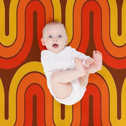Retro Geometric Gradient Design 839 Versatility Throw Blanket