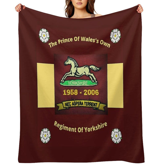 Remembering The Prince Of Wales's Own Regiment Of Yorkshire Gift-ready Throw Blanket