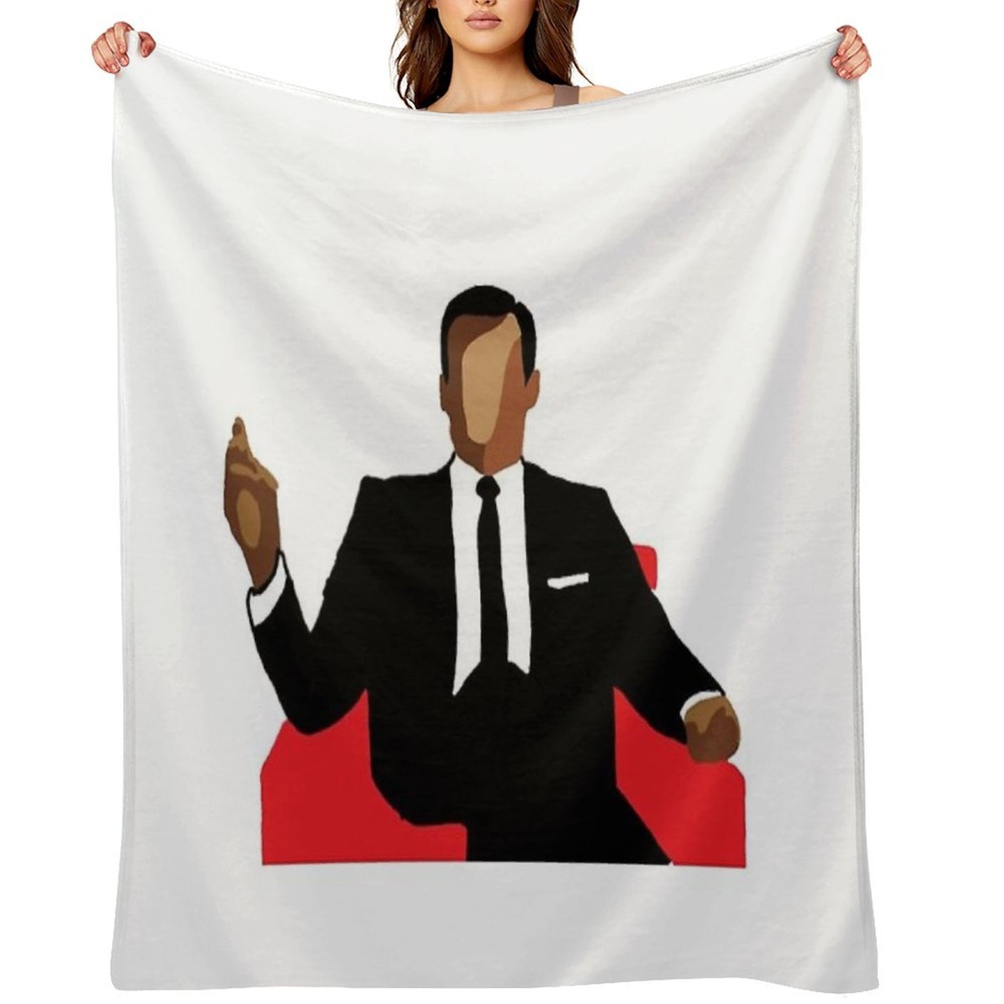 Mad Men Sustainable Throw Blanket