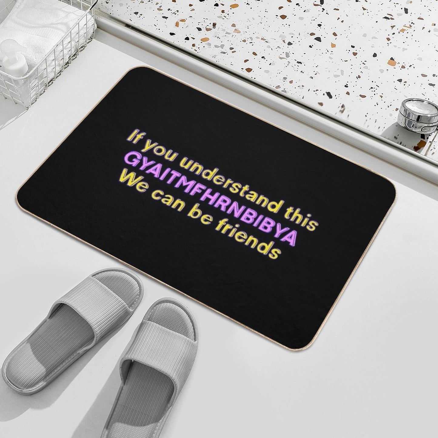 Gyaitmfhrnbibya  Easy Maintenance Bath Mat