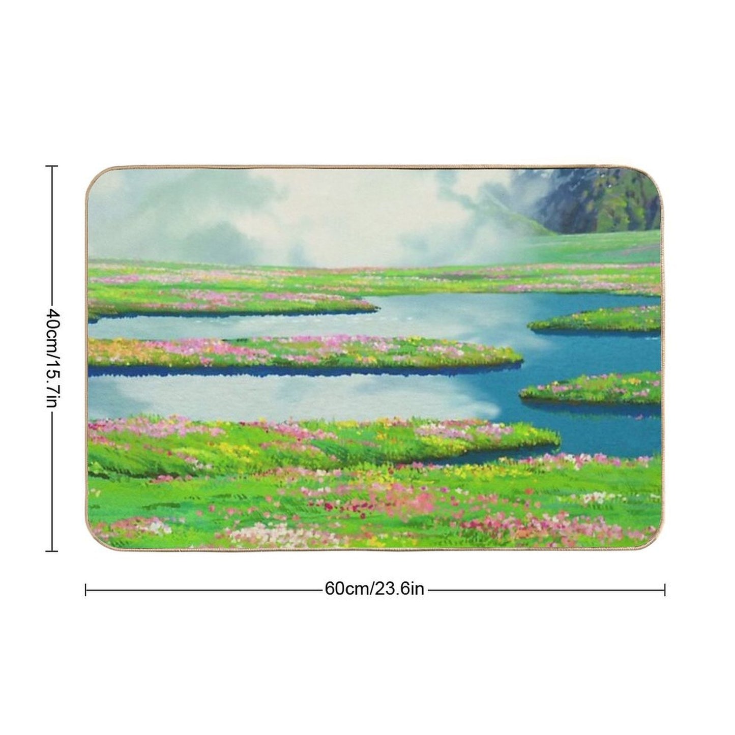 Anime Landscape  Long-Lasting Bath Mat