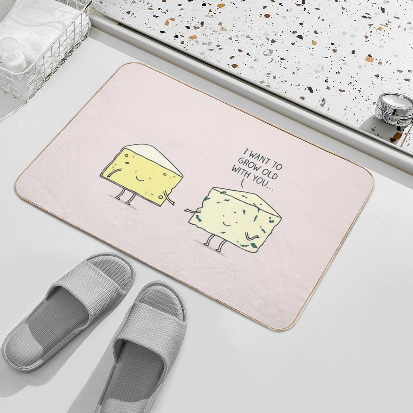 Matured Cheese  Easy Maintenance Bath Mat