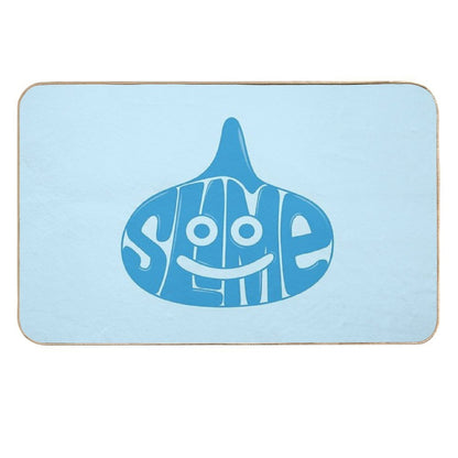 Slime Typography  Slip-Resistant Bath Mat