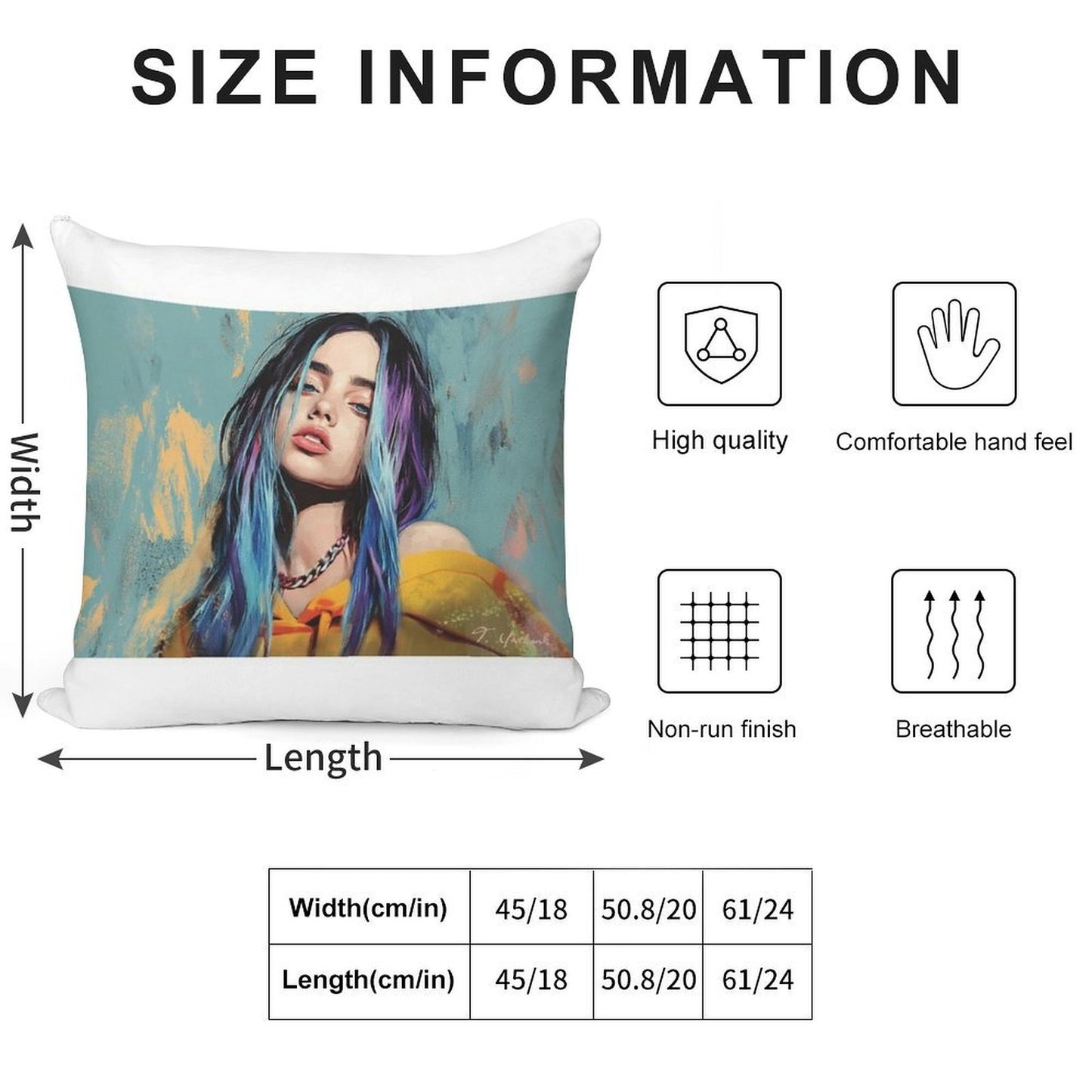 B. Eilish Soft Style Accent Throw Pillow