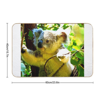 Koala Photo with High Resolution Quality  Dirt-Trapping Bath Mat