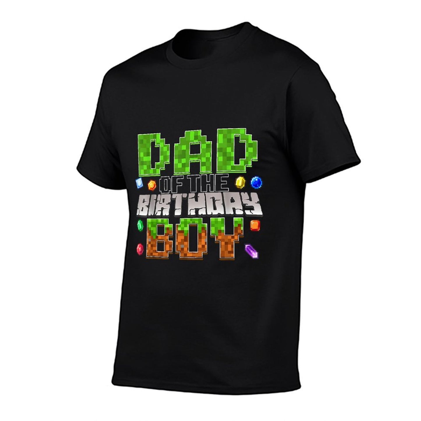 Dad Of The Birthday Boy Game Pixel Number Birthday Party  Relaxed-fit T-Shirt