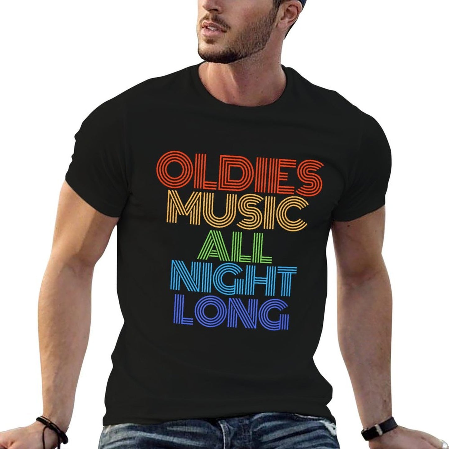 Oldies Music Fan Dad  Odor-resistant T-Shirt